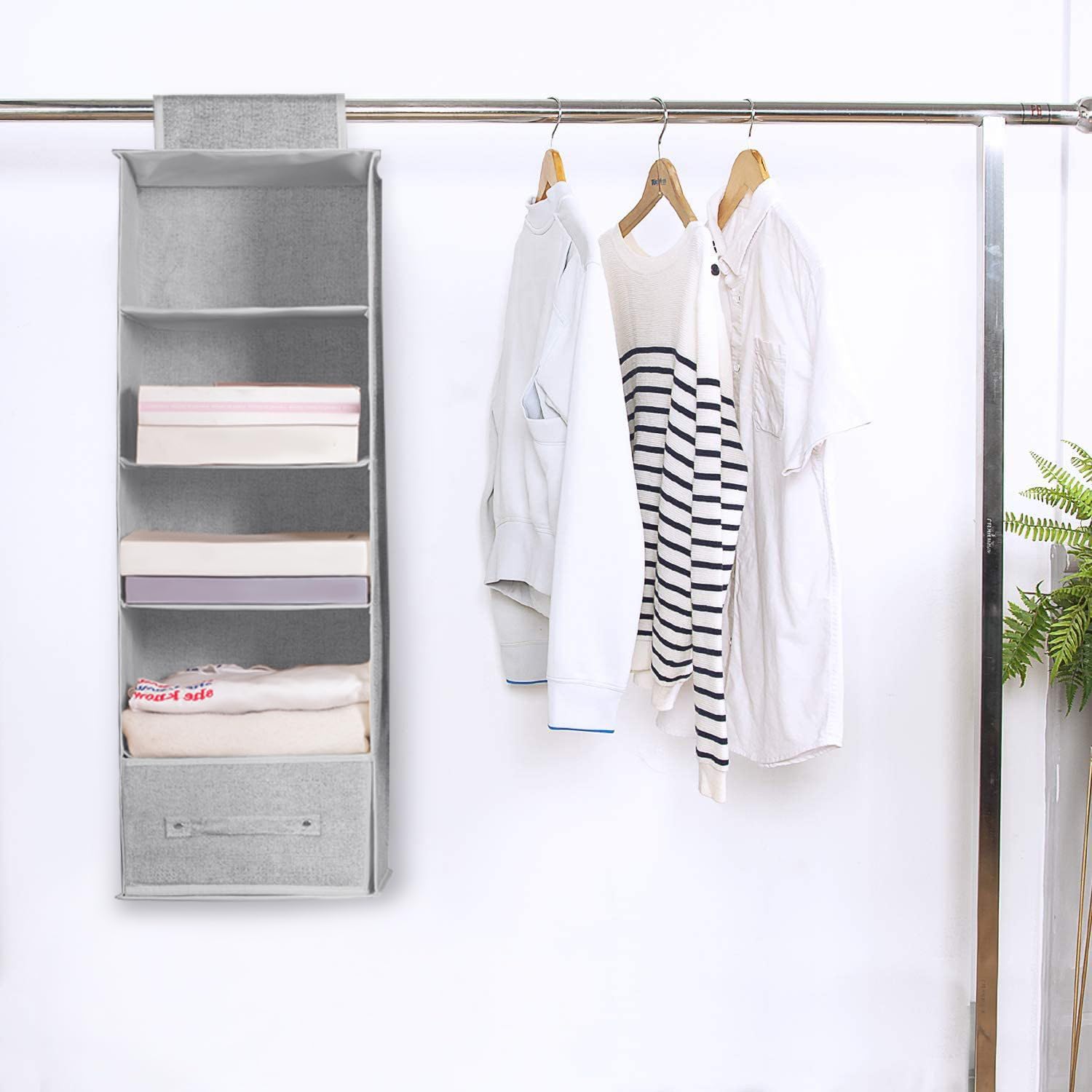 Metal Hanging Closet Open Wardrobe System Rotating Clothes Hanger Stand, Wholesa