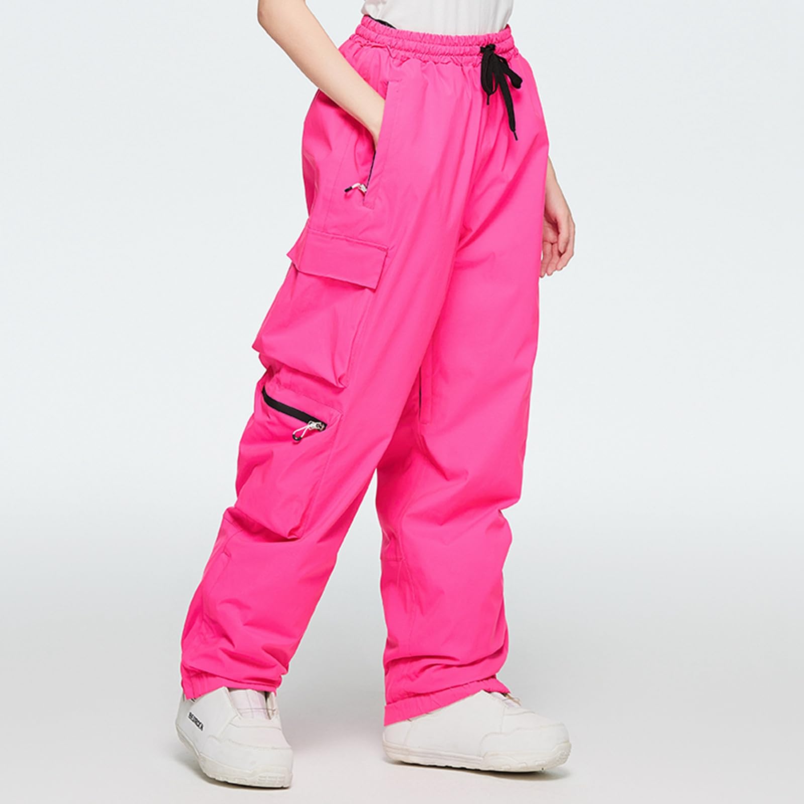 Sunnyuk Tuta da Neve Uomo Pantalone Snowboard Termici Pantaloni Elasticizzati Sci Tuta Curvy Montagna Salopette Invernale Taglie Forti Impermeabile da Neve
