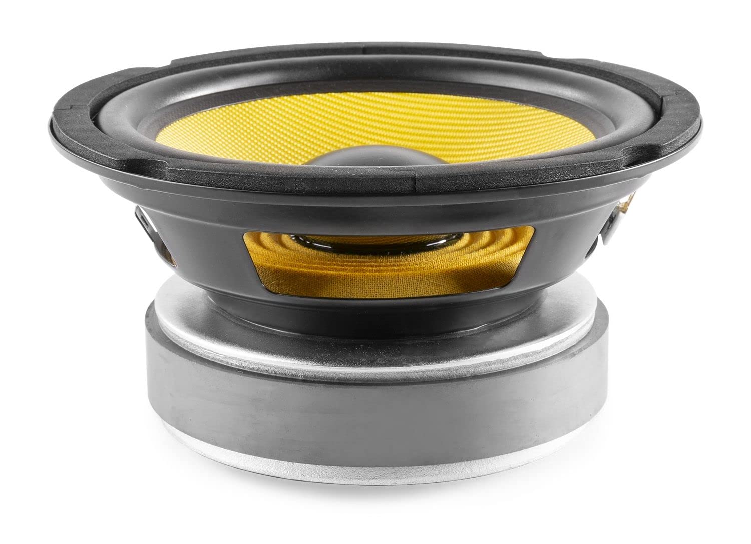 FENTON WK16 - Altavoz de Graves Fabricado con Cono de Kevlar de 6,5", 250 vatios de Potencia, Bobina ventilada Resistente al Calor, suspensión de Goma, diafragma de Fibra sintética Resistente