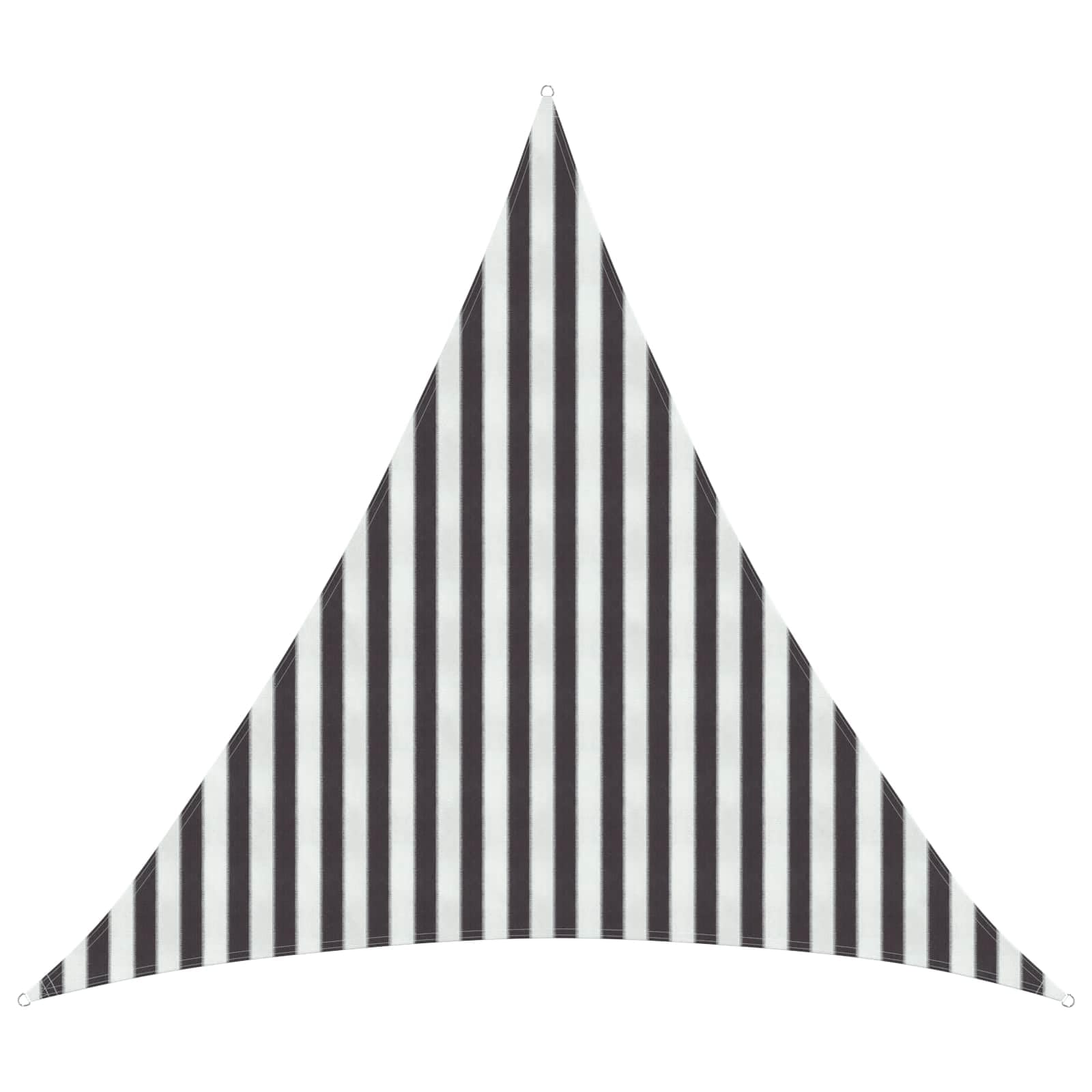 Voile d'ombre triangulaire 3x3x3m en HDPE beige pour terrasse