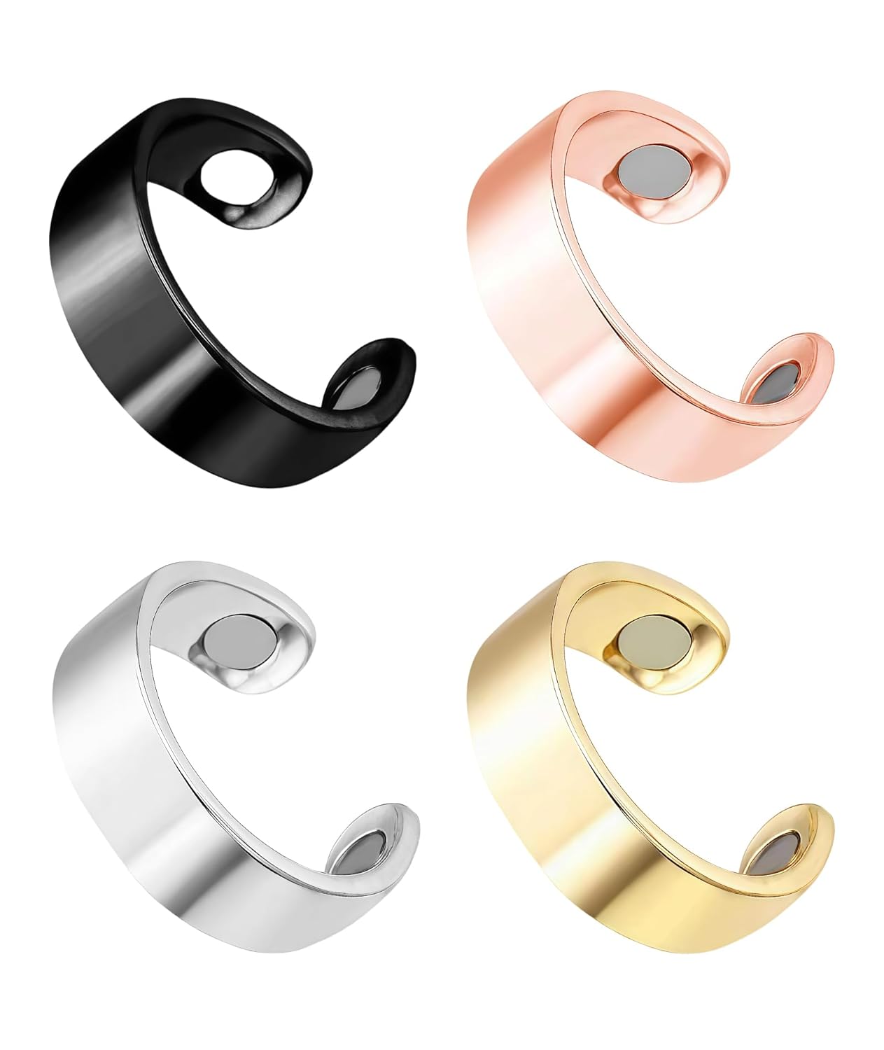 4 PCS Sugar Control Ring, Adjustable Magnetic Rings for Men and Women, Rings for Set for and Fashion 4 PCS Sugar Control Ring, Adjustable Magnetic Rings for Men and Women, Rings for Set for and Fashion