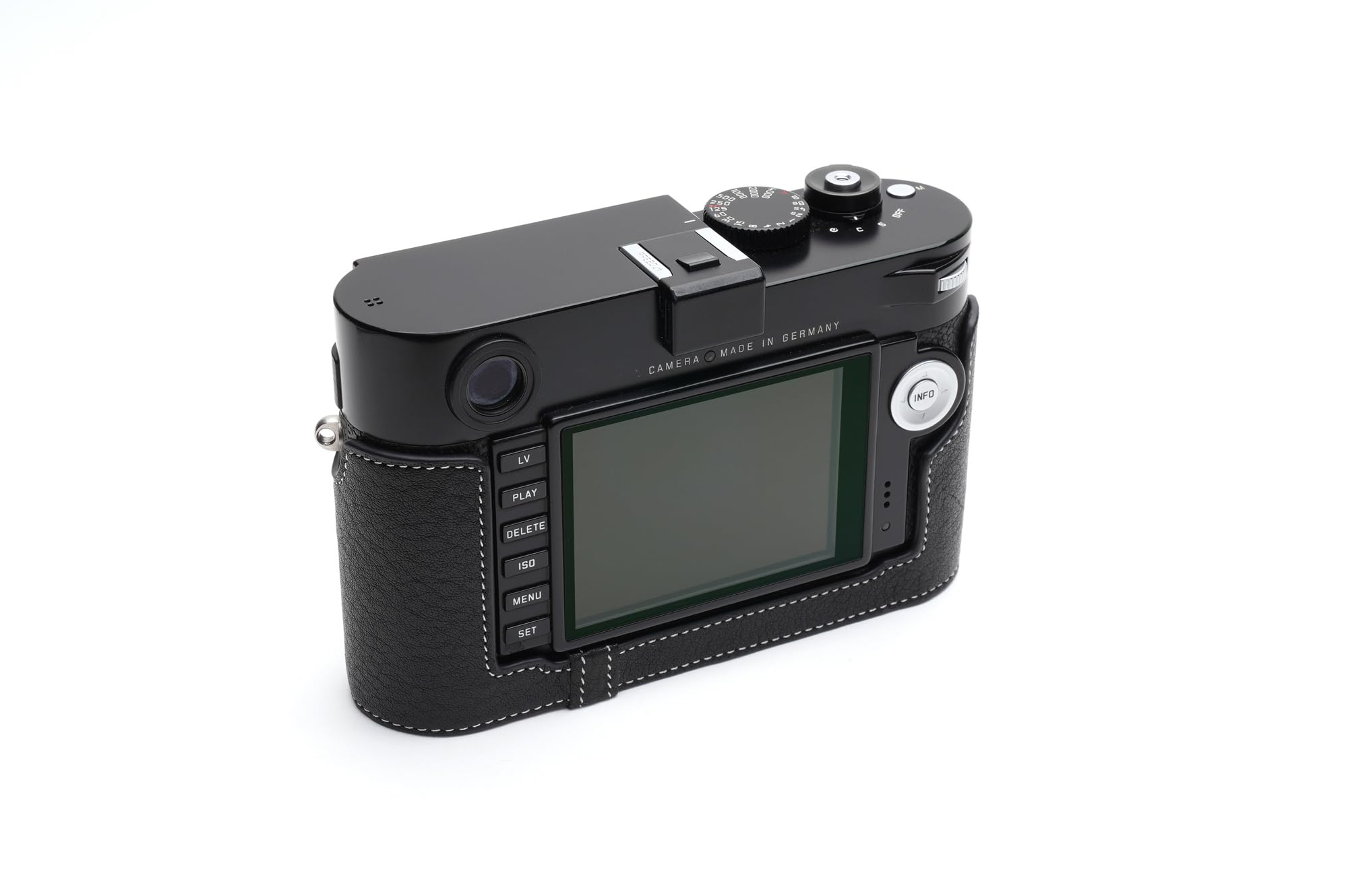 Amazon.com : Handmade Genuine Real Leather Half Camera Case