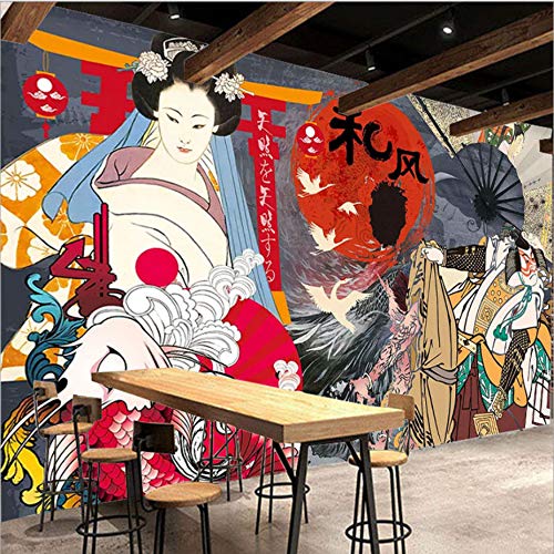 Ukiyo-Style Restaurant Mur Couvrant pour métamorphoser un mur vide sans travaux