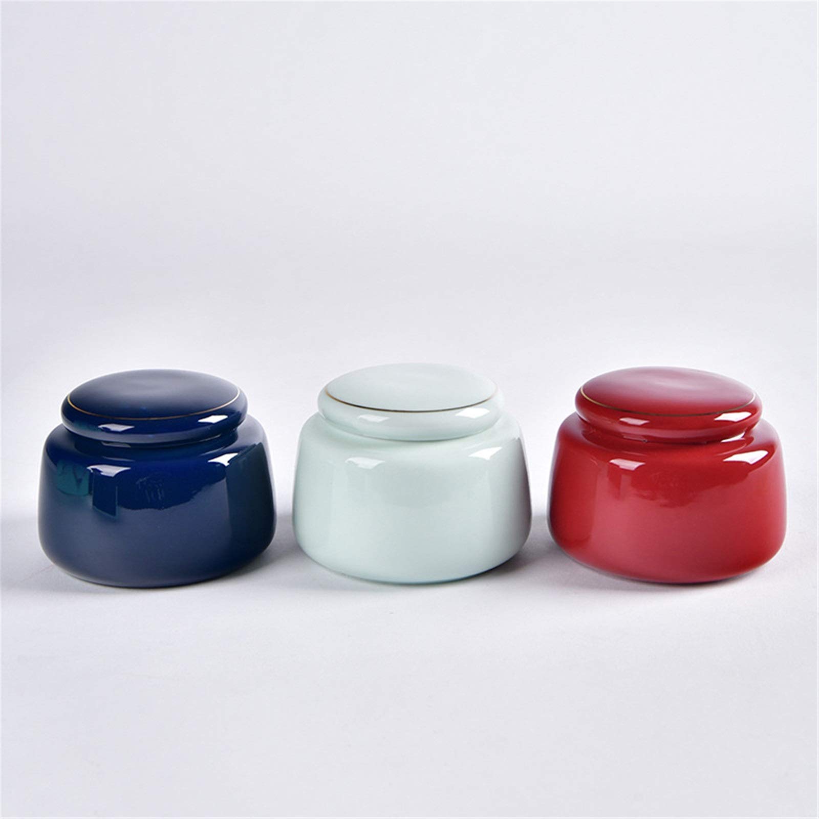 FZYOZZDPASL Ceramic Tea Canister Creative Box Set Ceramic Tea Caddy Sealed for Coffee, Spices(Green)