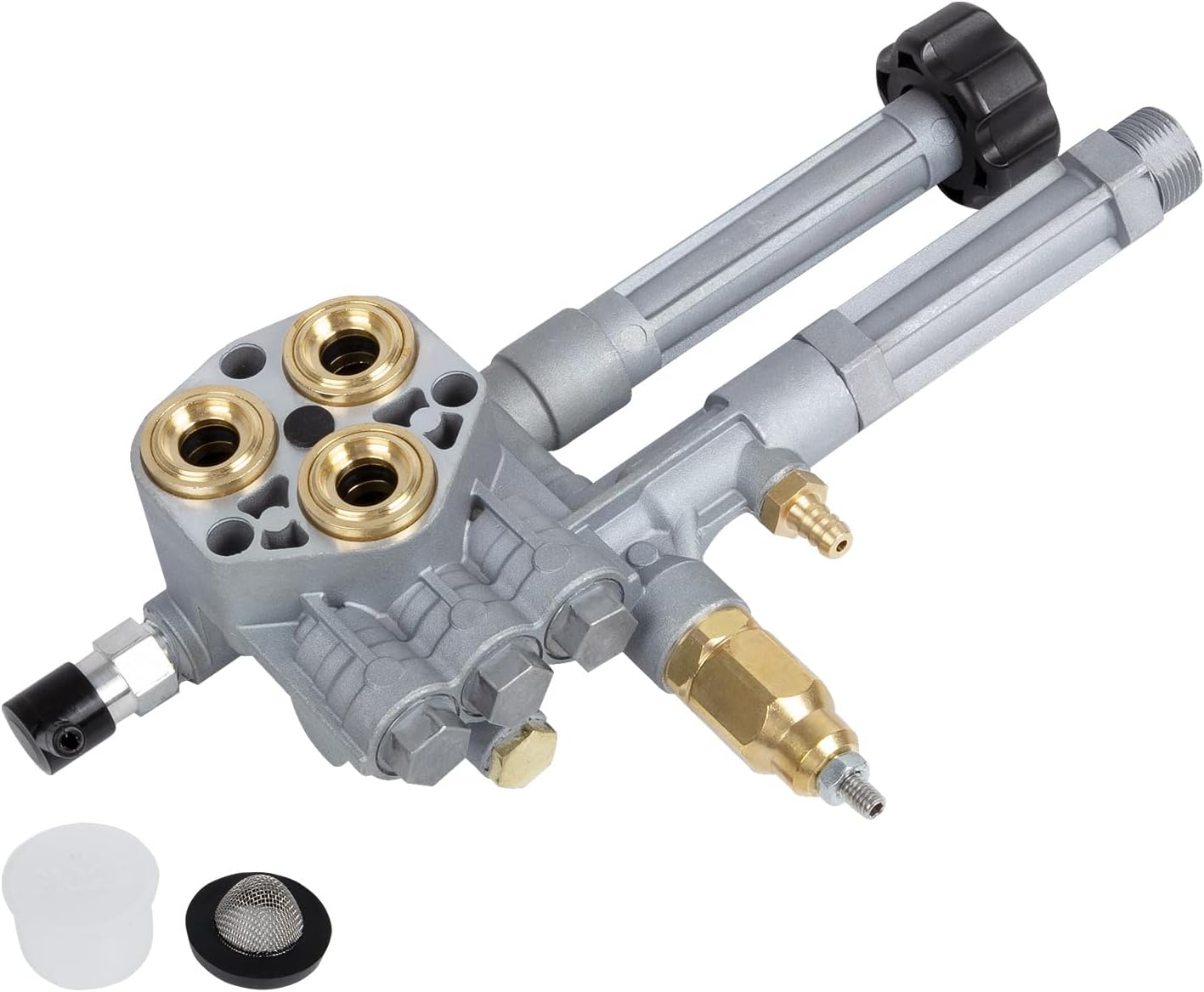 RANSOTO AR43361 43361 Pressure Washer Pump Head Compatible with Troy Bilt SRMW2.3G28 SRMW2.4G28 Complete Pump Head with Unloader & Relief Valve