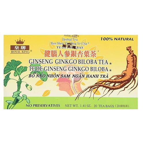 Vista 8 de Royal King Té de ginseng ginkgo biloba (20 bolsas)