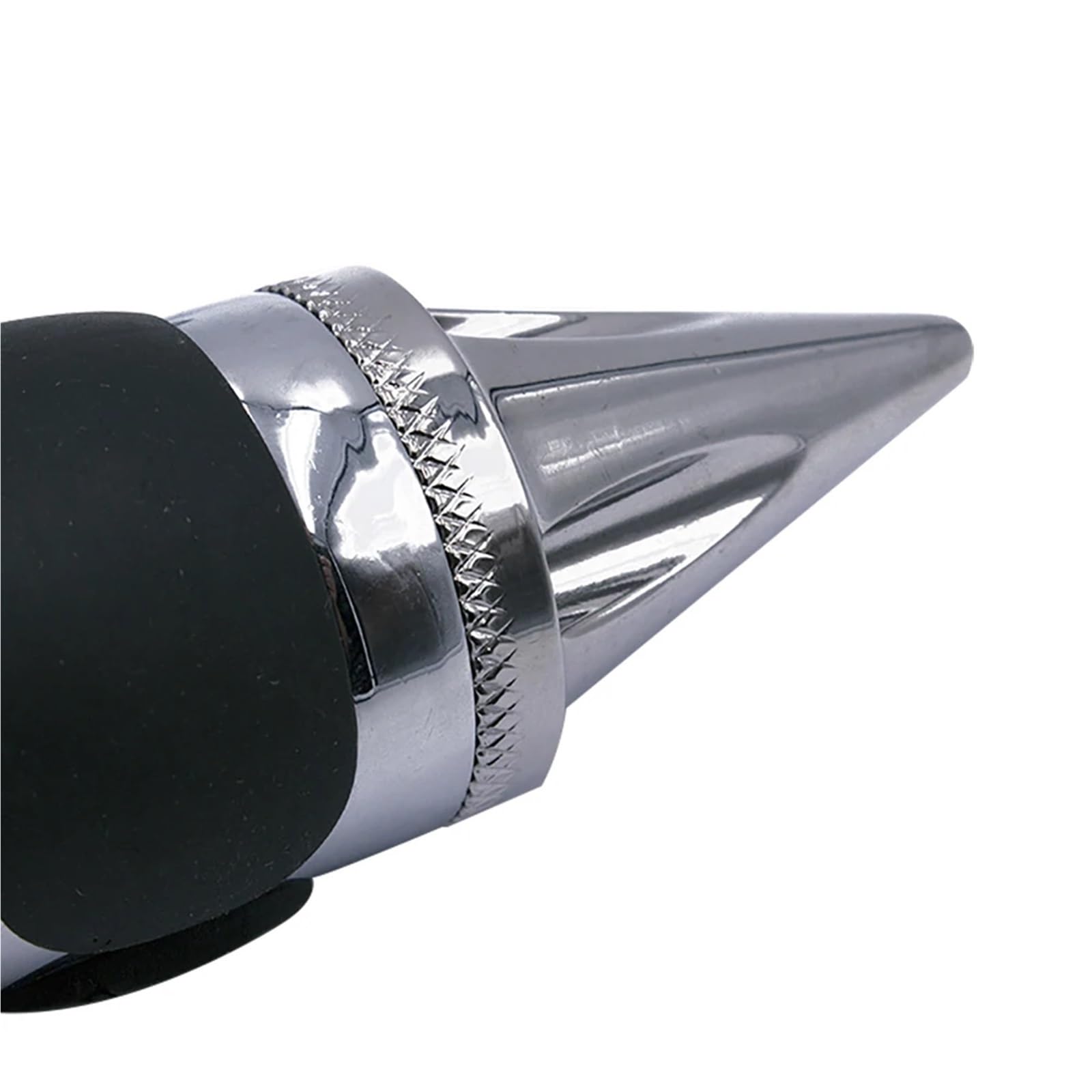 uchwyty kierownicy 2 szt. 22 mm aluminiowe, gumowe uchwyty kierownicy motocyklowej z kolcami w kształcie płomienia, Pasuje do motocykli, quadów i skuterów