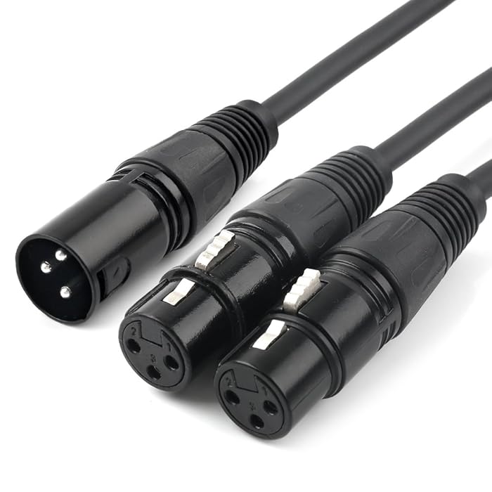 Buy TISINO XLR YSplitter Cable, Dual Female XLR to Male XLR Mic