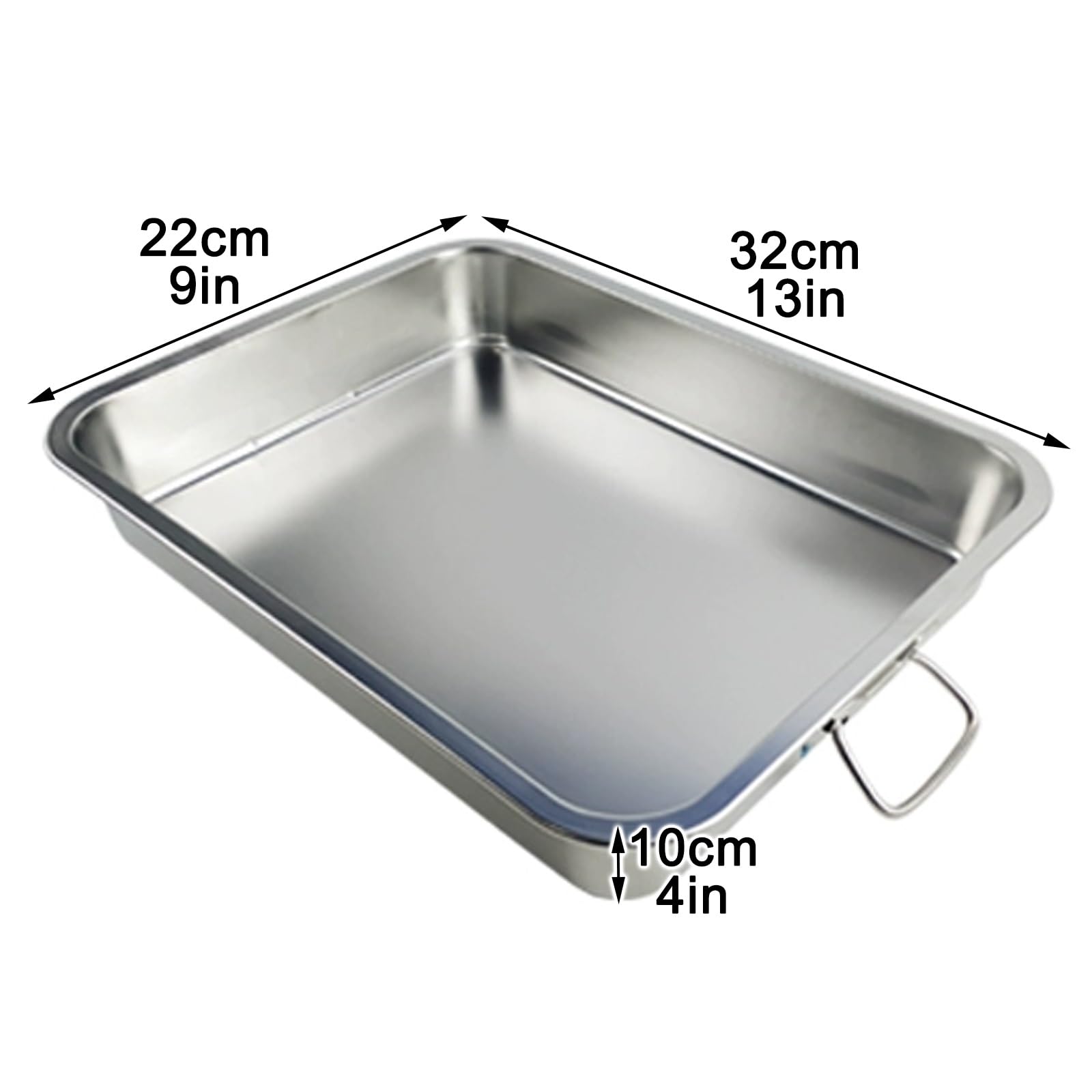 Bandeja recogegrasa, Bandeja recogegrasa de Acero Inoxidable Resistente con asa - Bandeja Universal para Recoger Grasa para cocinar, Barbacoa y Parrilla - Duradera, fácil de Limpiar, resiste