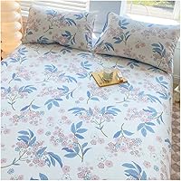 Vista 6 de Sábanas bajeras suaves 100% algodón, tamaño Super King, ropa de cama de tela suave y cómoda, bolsillo extra profundo de hasta 8 pulgadas