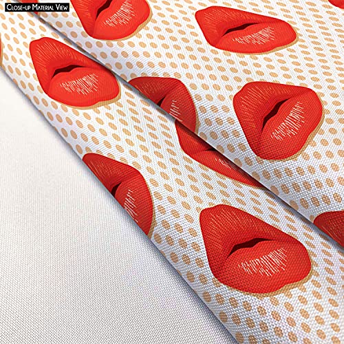 Image of ArtzFolio Red Lips | Reusable Sack Bag | Bag for Gym, Storage, Vegetable & Travel