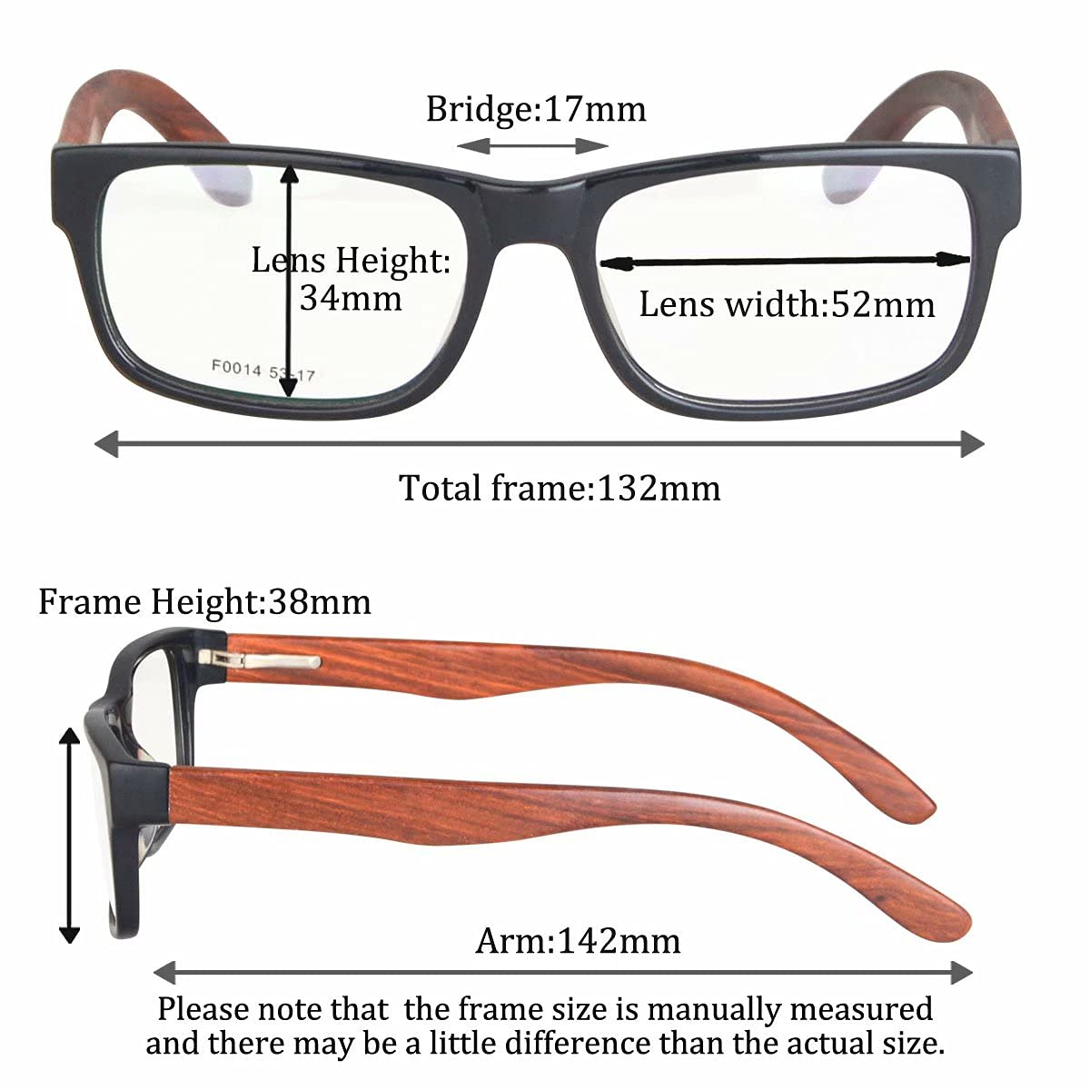 SHINU Photochrome Sonnenbrille Progressive Multifocus Uebergang Lesebrille Anti Blau Licht Multifokale Holz Brillen Fuer Maenner Frauen-CEF0014