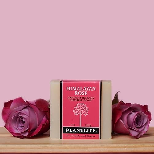 Miniatura 5 de Plantlife Himalayan Rose - Paquete de 3 jabones en barra  Jabón hidratante y calmante para tu piel  Hecho a mano con ingredientes a base de plantas