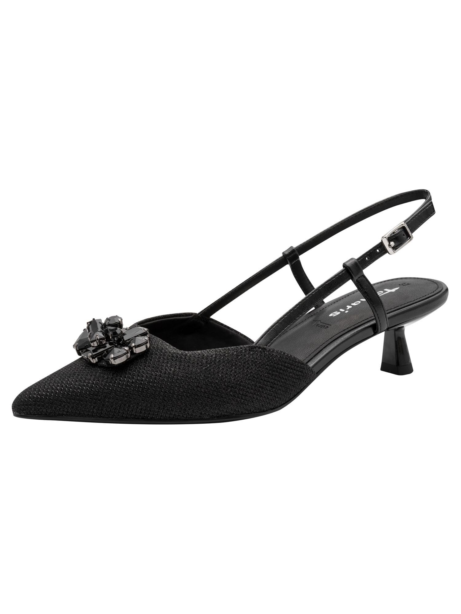 Tamaris Women's slingback pump with stiletto heel black 5.5 UK