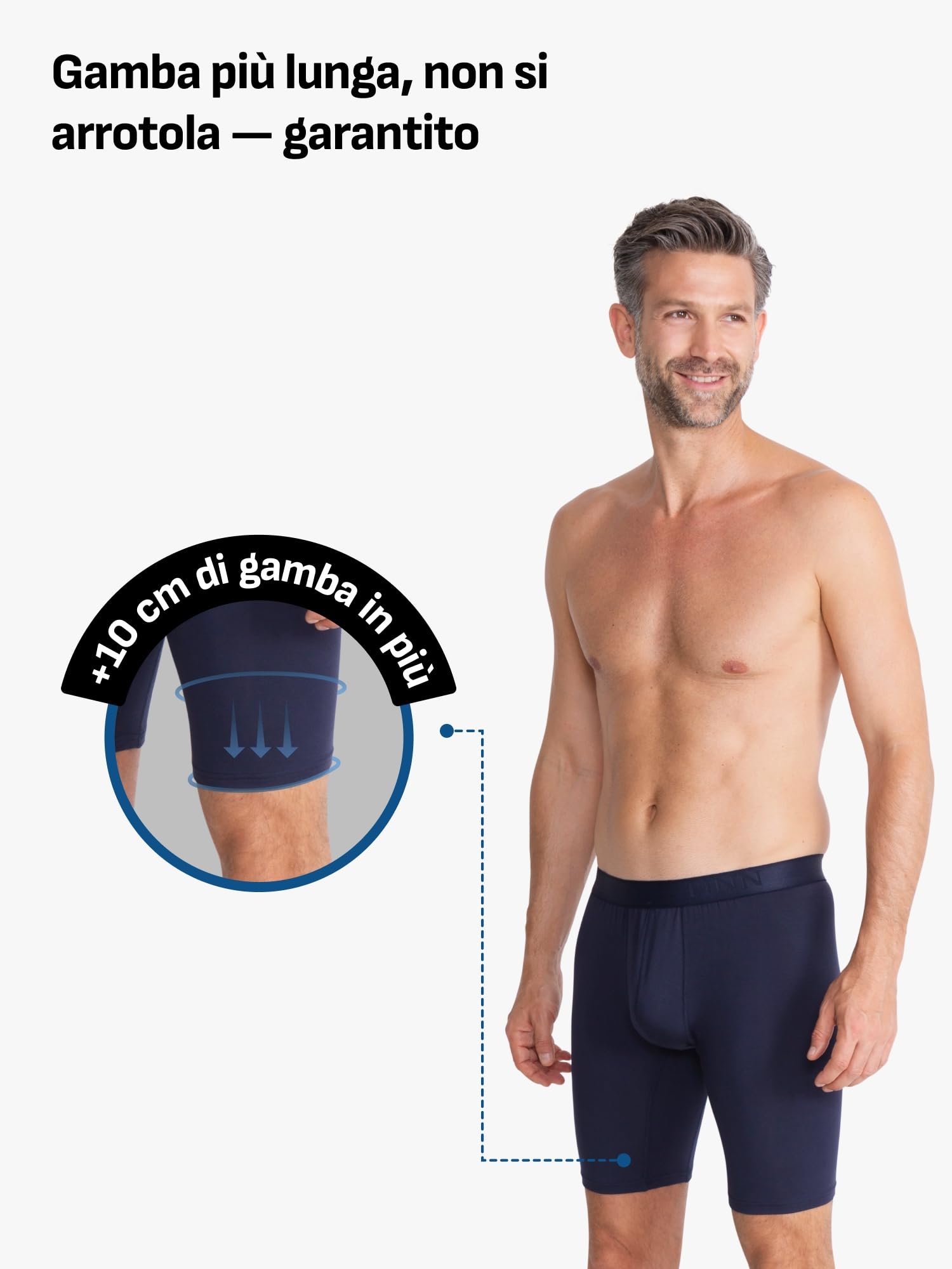 FINN Boxer da uomo con gamba lunga (confezione da 3)