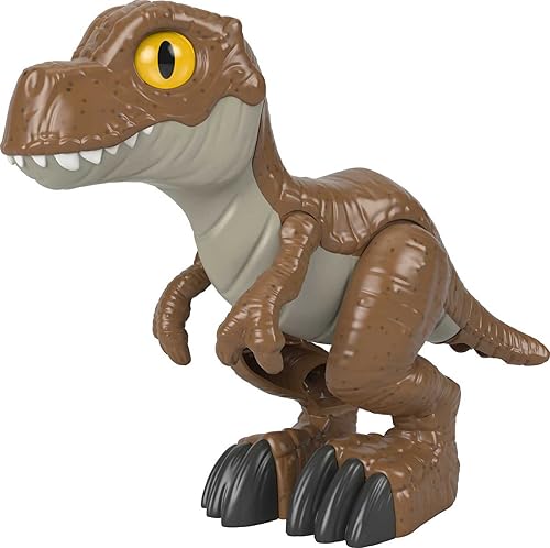 Miniatura 1 de Fisher-Price Imaginext Jurassic World Camp Cretaceous T.rex XL, figura de dinosaurio extra grande para niños preescolares de 3 a 8 años