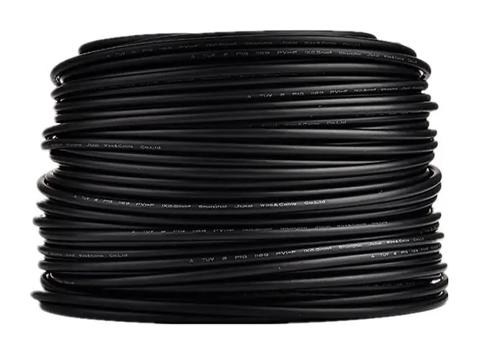 Solar-Kabel Photovoltaik-Kabelverlängerung, Solar-Photovoltaikkabel 2,5 mm², 4 mm², 6 mm², zertifiziert, mehrfarbig und in verschiedenen Größen(Black,20M-AWG11-4MM2)