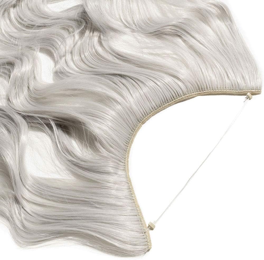 Secret Headband Wire in Natural Hair Extensions Rubber Band Straight Curly Wavy Hairpieces Brown Blonde Ombre for Women 20" Straight - Image 4