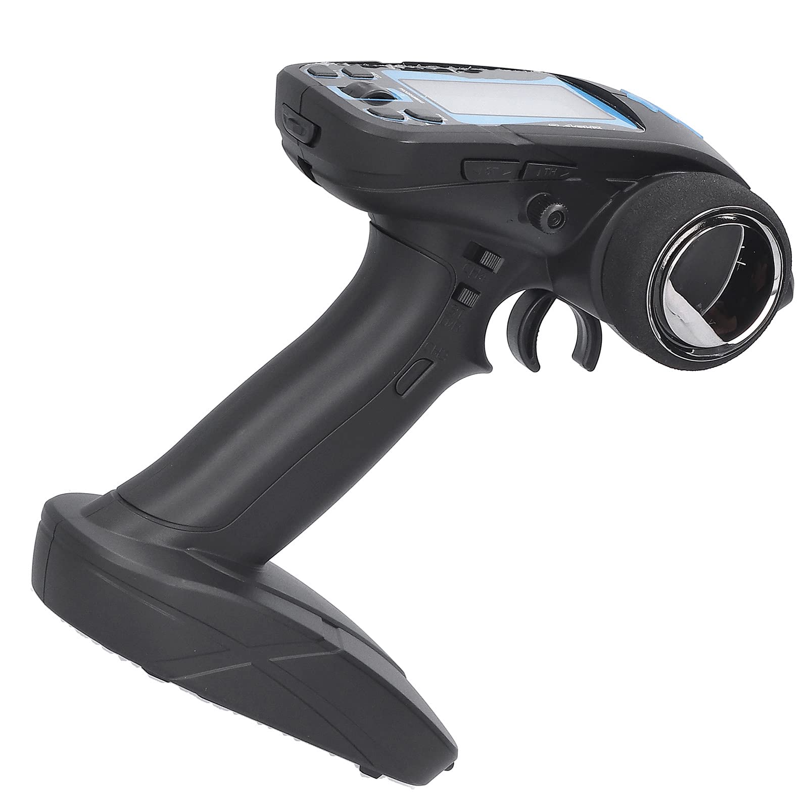 AMONIDA Transmisor de Control Remoto por Radio de 7 Canales RC 2,4G con Receptor para Coche RC Barco Control de Larga Distancia 500g Plástico 196x170x96mm