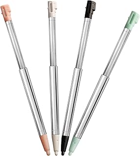 DSi Stylus Pen, Metal Retractable Replacement Stylus Compatible with Nintendo DSi, 4in1 Combo Touch Styli Pen Set Multi Color for NDSi