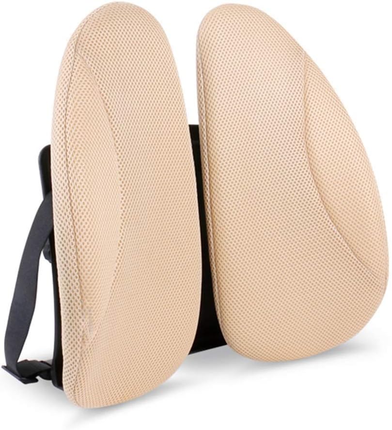 JSEIAJB Lumbar Pillow - Dreamer Car Mini Supportive Chair Cushion Lumbar Pillow Design for Lower Back Pain Relief, Memory Foam Back Support(C)