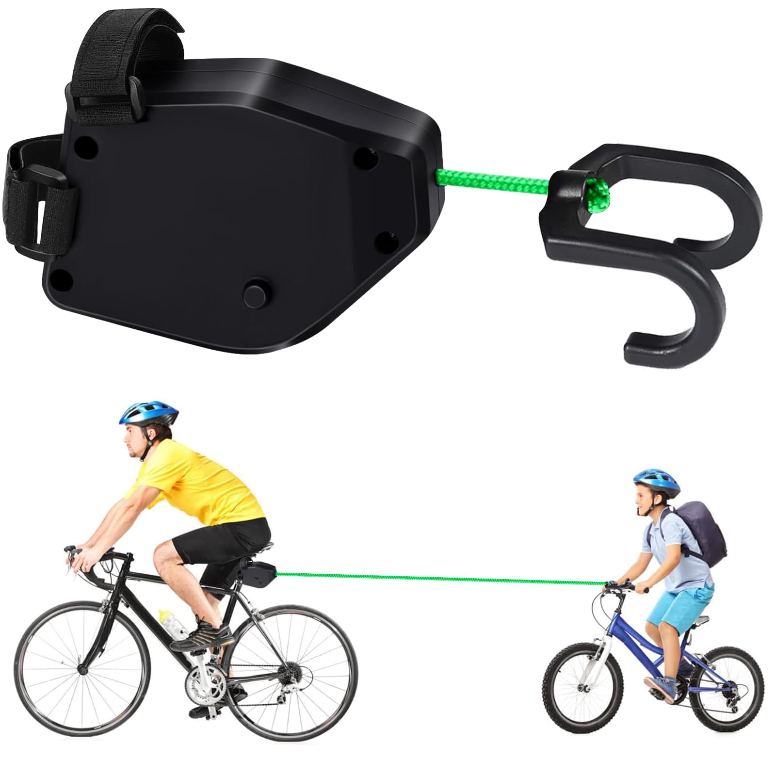 FIVAVA Cavo di Traino per Bici per Bambini 2.5M, Estraibile, 500 libbre, MTB