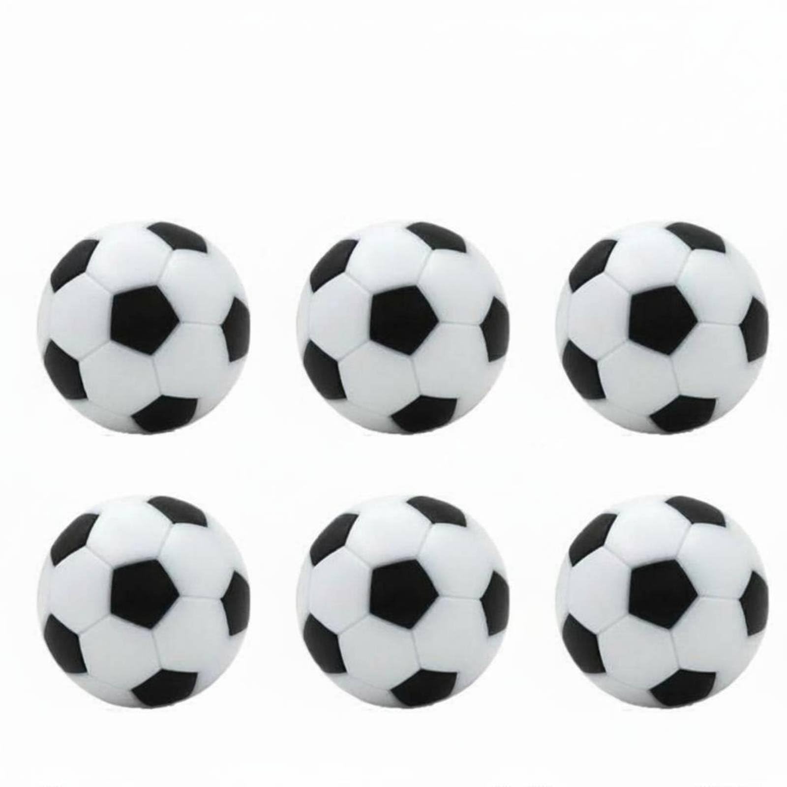 6 Pieces Standard Size 28 Mm Foosball Ball Long-Lasting Material Black and White Table Soccer Colorfast Balls Fade Resistant, 28Mm Blk-Wht | Tennis, Ping Pong Indoor Games Sporting-image-17