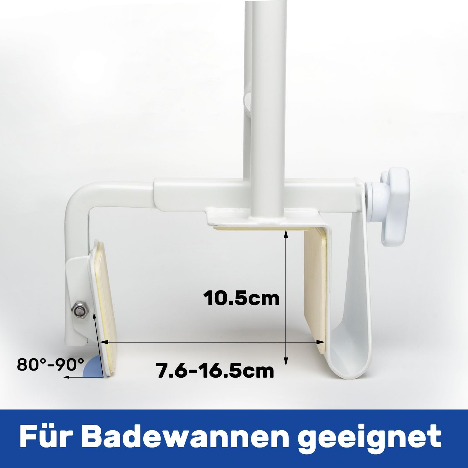 EasyVibe badewannen einstiegshilfe für senioren, Einstiegshilfe für die Badewanne, badewannenhaltegriffe Badewannengriff mit Verstellbarer Breite, belastbar mit bis zu 136 kg