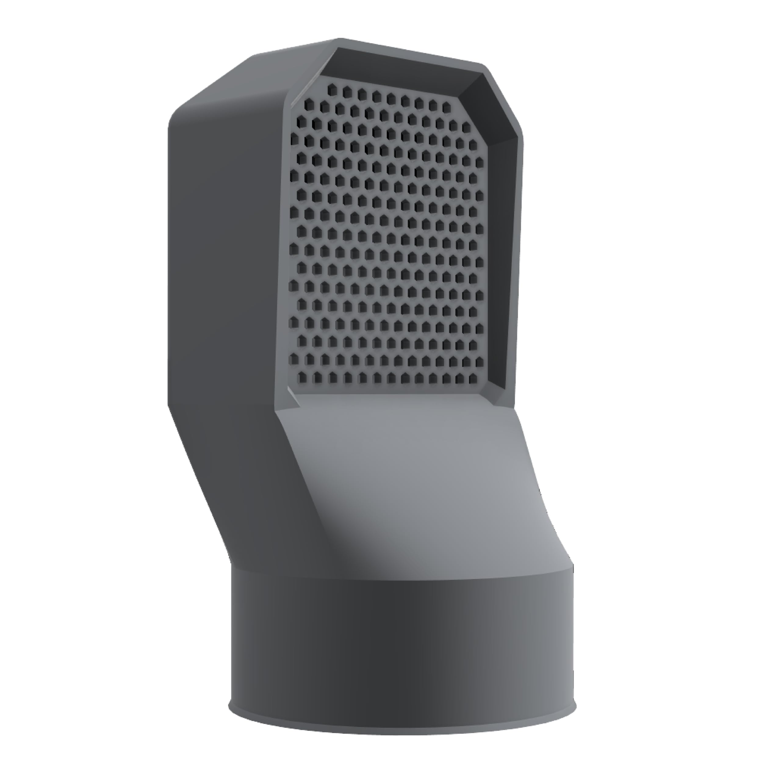 Grille d’aération vide sanitaire Ø100 mm (Lot de 2) - Ventilation PVC anti-humidité, anti-nuisibles, pour sous-sol, cave et extérieur (Gris Anthracite)