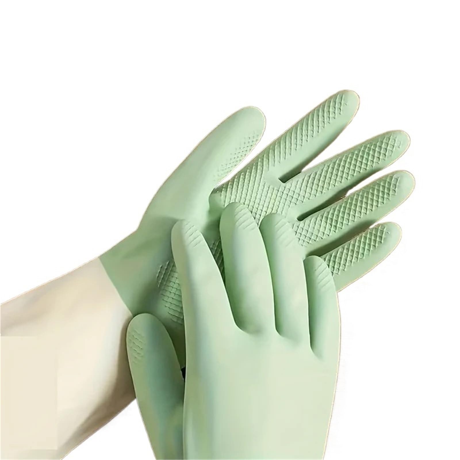 KJBDQQH Cleaning Gloves Cleaning Gloves 4pcs Waterproof Housework Kitchen Latex Laundry Dishwashing Wear Resistant Rubber for Household
