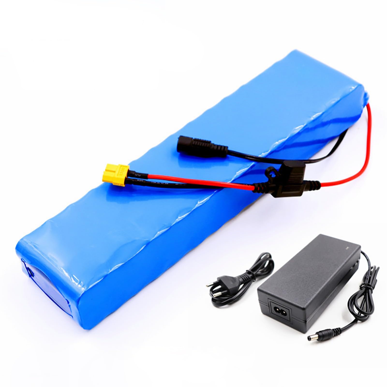 Batería De Bicicleta Eléctrica De 48 V Y 20 Ah, 10S2P, Resistente Al Agua, De Iones De Litio, con Protección BMS Y Cargador