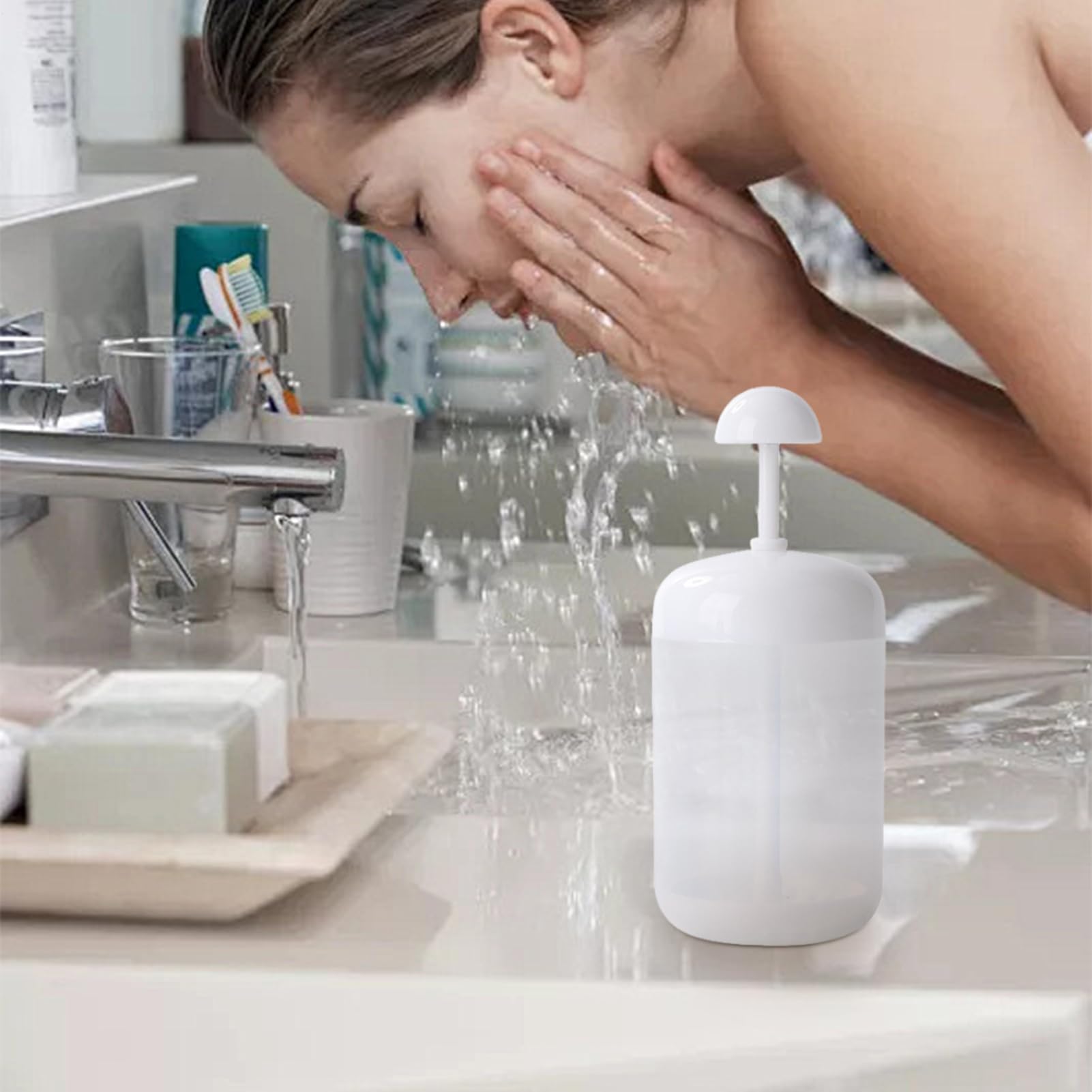 Creazione di Schiuma Detergente Viso,Detersione Delicata Portatile per la Pelle - Schiumatore Viso con Bolle per Detergente,per Uomo Donna Ragazze Adolescenti Casa Bagno Giornaliera Palestra Viaggio