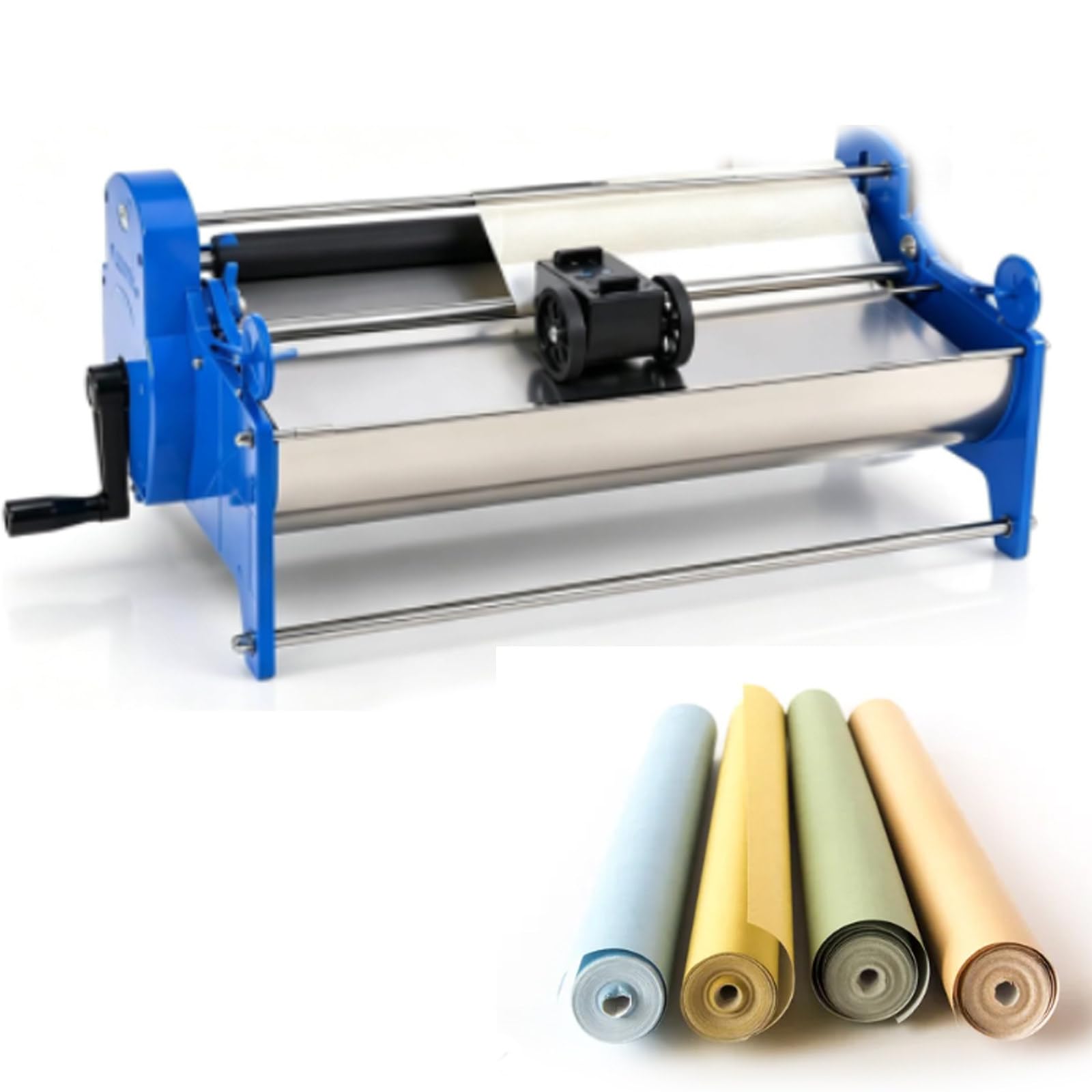 Macchina per L’Applicazione della Colla per Carta da Parati da 53 Cm, Macchina per Incollatrice in Acciaio Inossidabile, Serbatoio da 8 L + Contatore,Spessore Regolabile, Rivestimento Uniforme