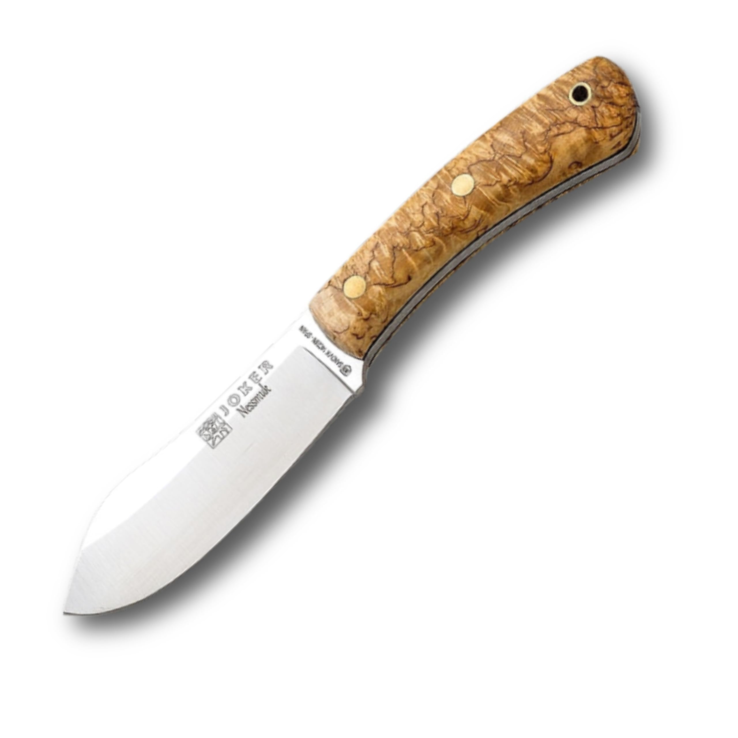 Joker Nessmuk CL136 Bushcraft Knife, 4.33 in Sandvik 14C28N