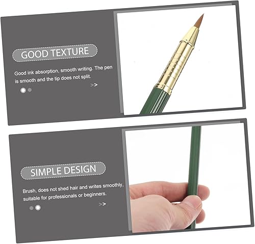 Miniatura 9 de STOBOK 2 bolígrafos de caligrafía con pincel de escritura, cuaderno japonés, bolígrafo japonés, accesorios para caligrafía para escribir caligrafía