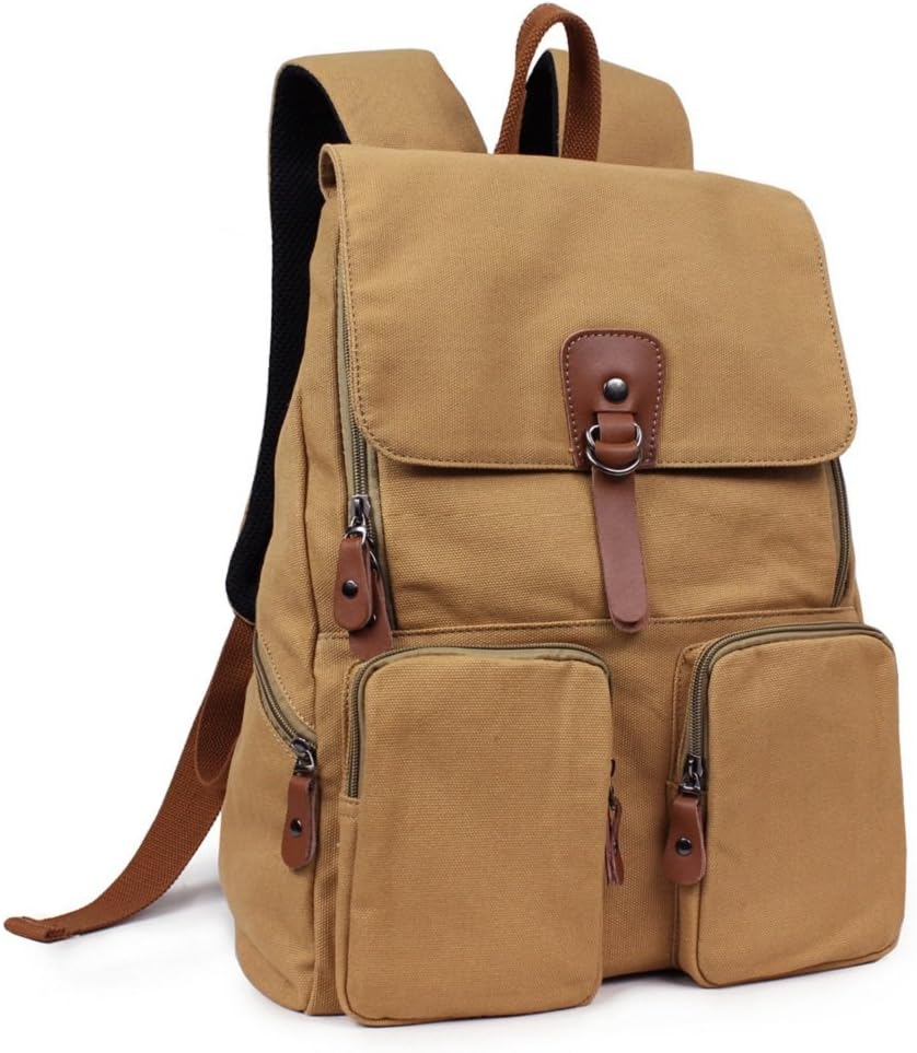 MiCoolker Multi-purpose Canvas Backpack Daypack School Bag for Men and Women