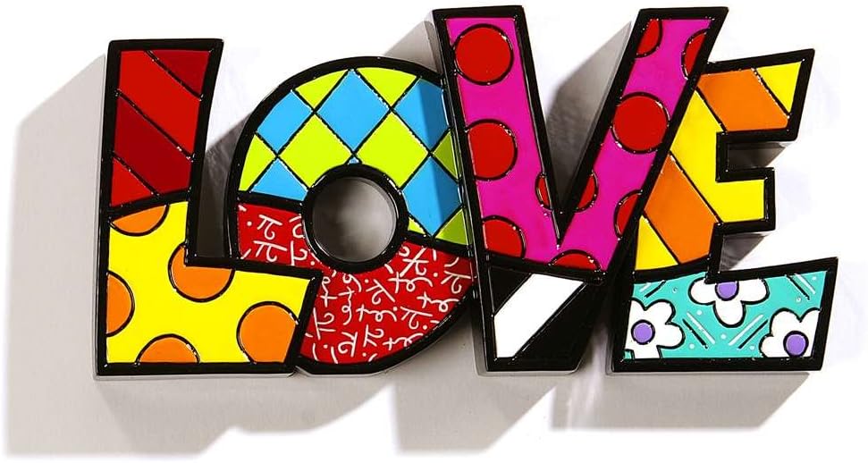Romero Britto Giftcraft Word Love, Ceramic, Multi-Colour, One Size
