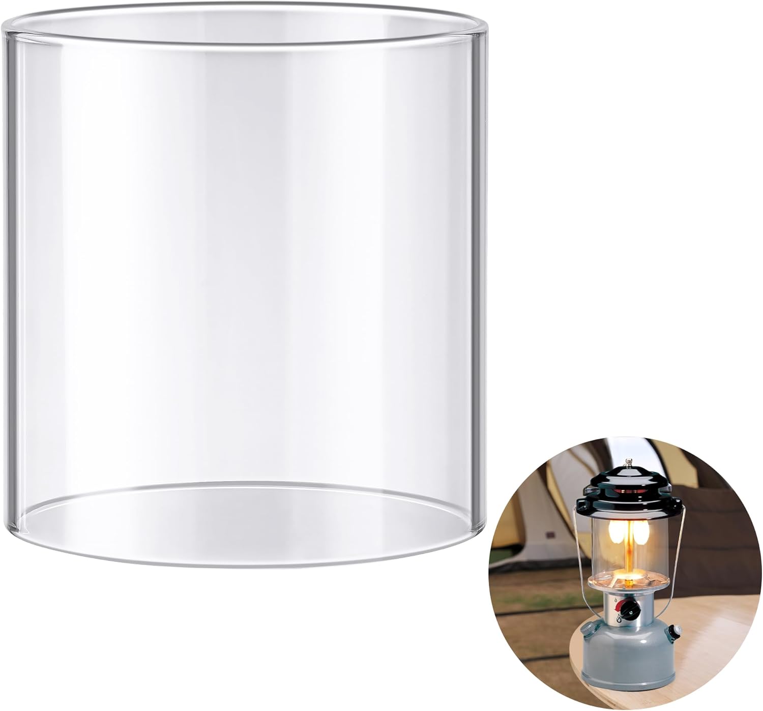Coleman Compatible Propane Lantern Glass Globe Replacement for Backyard Garden Lighting