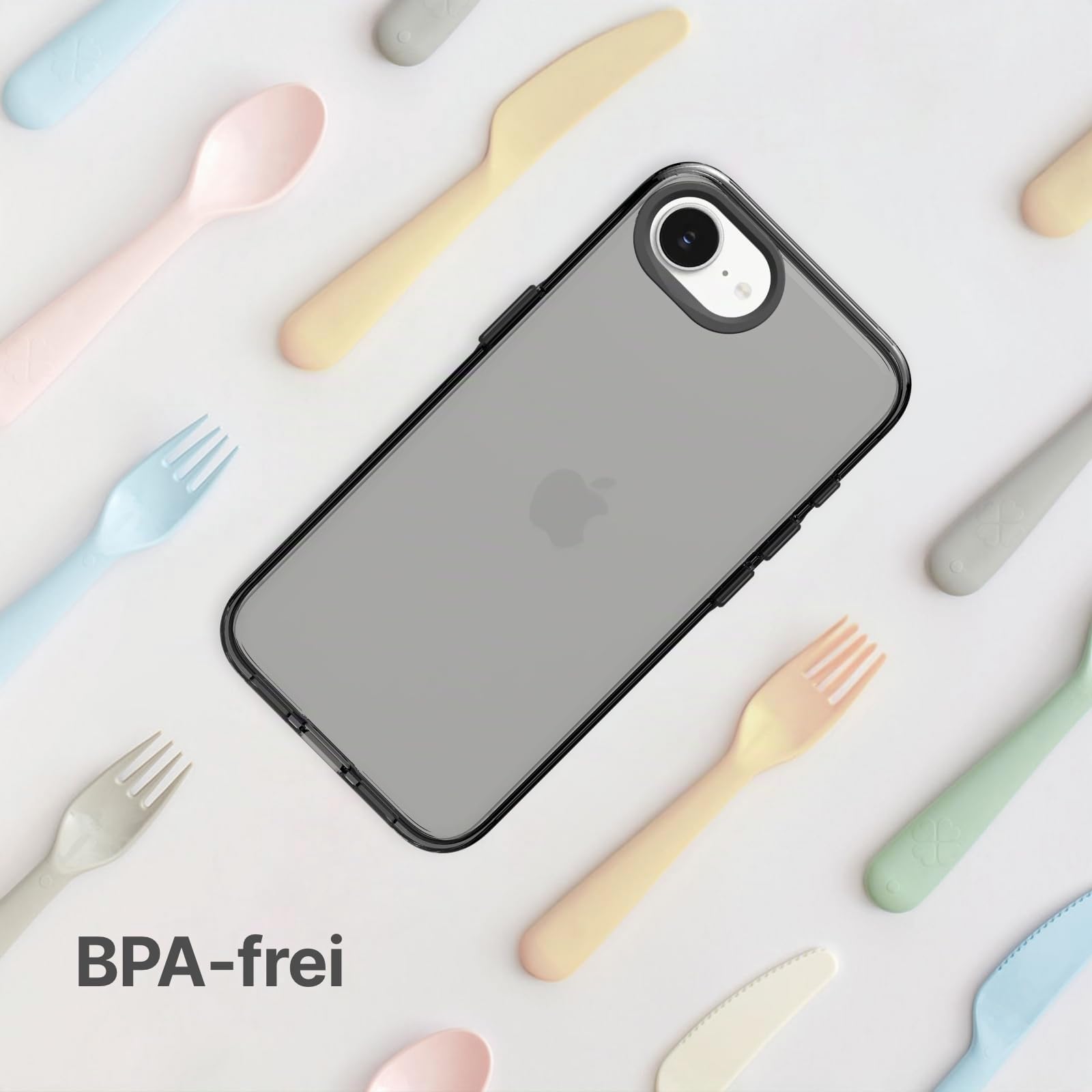 RhinoShield Clear Hülle für iPhone 17e / 16e | Anti-Vergilbung, transparent, hohe Klarheit, stoßfest, Fallschutz nach Militärstandard