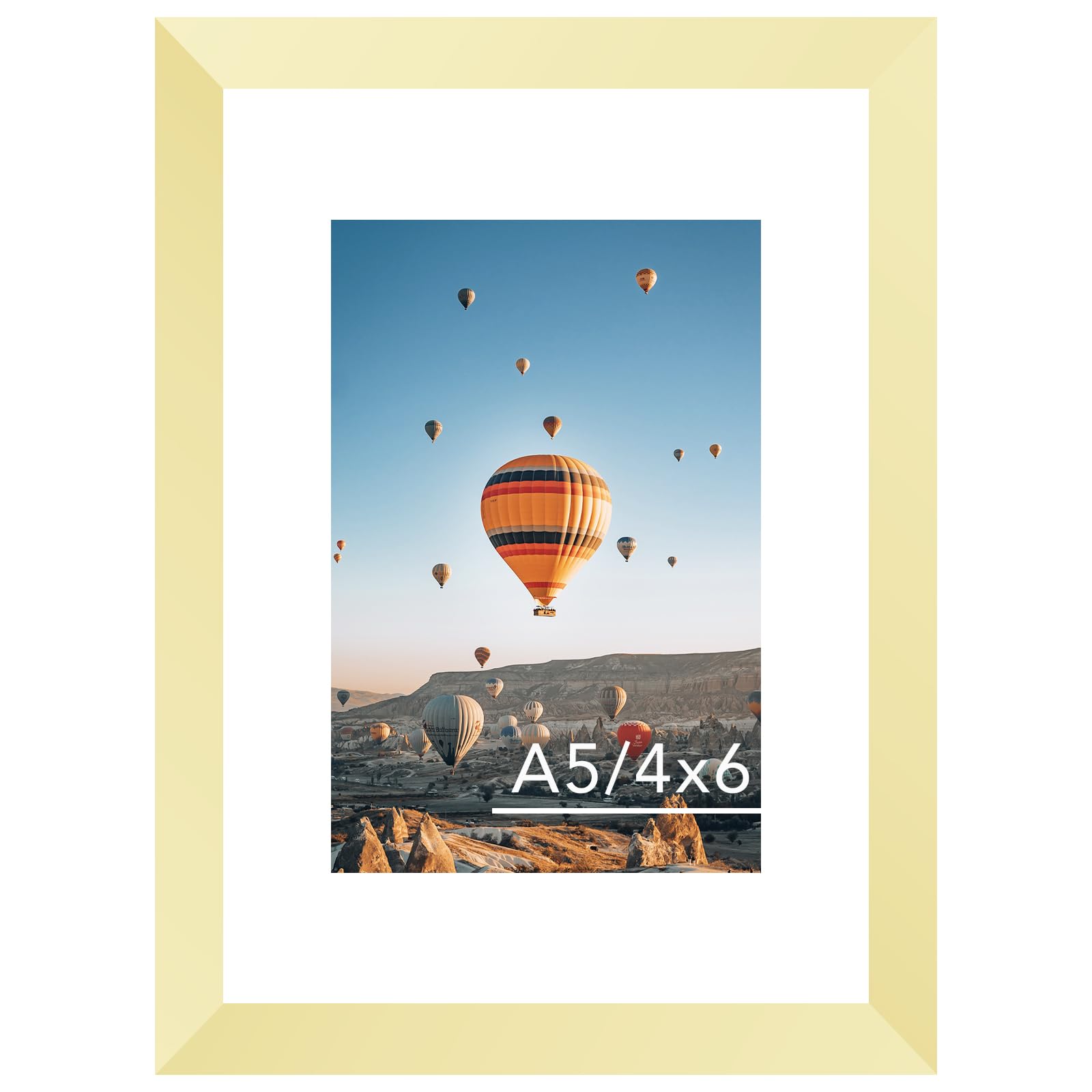 Amazon.com - JCJMY 5.8x8.3 A5 Picture Frame Gold with 4x6 Mat for