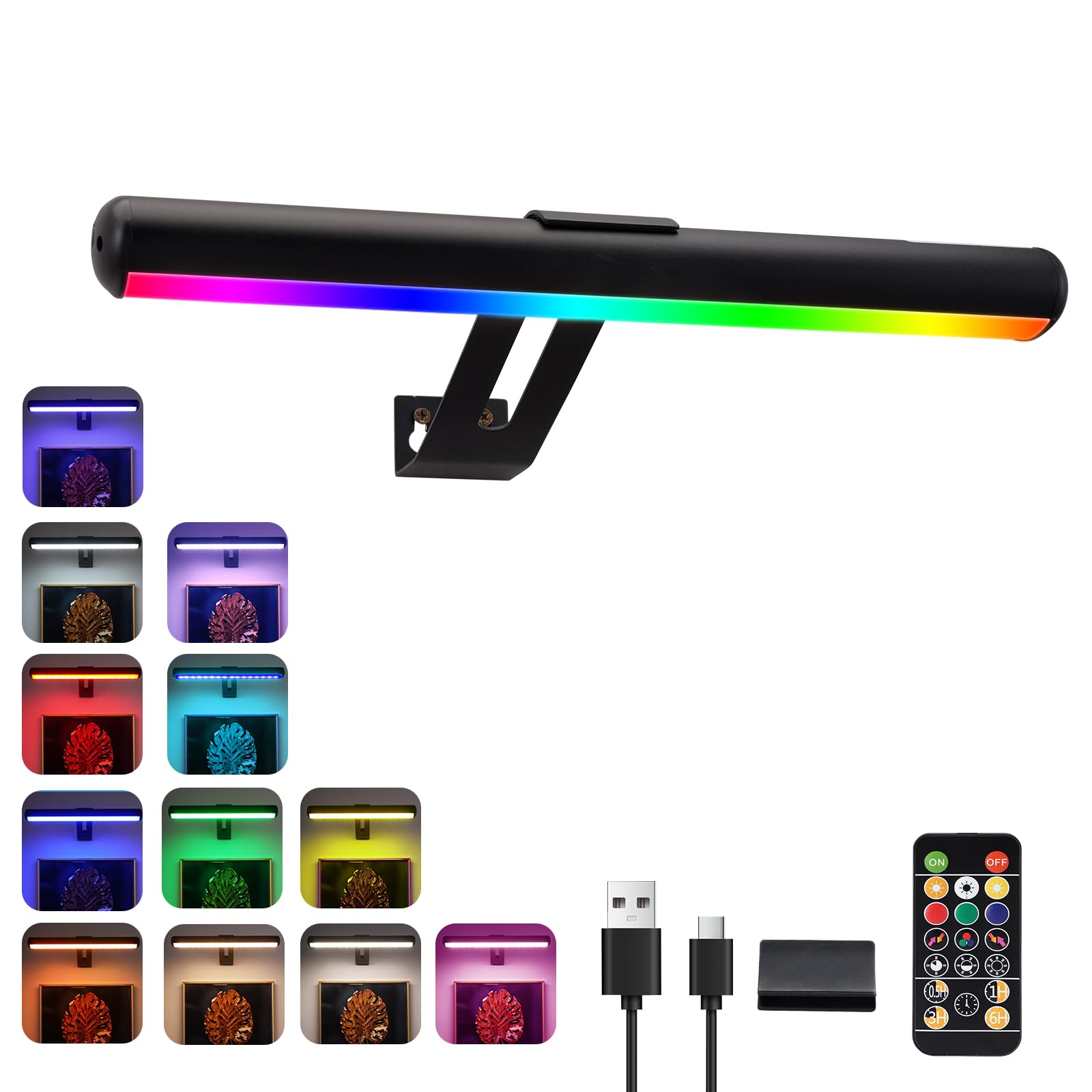 Picture Light, Battery Operated with Remote ，16 Color