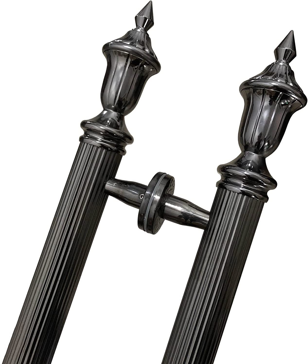 Poignée de porte de grange pour porte en verre ou bois coulissante double face