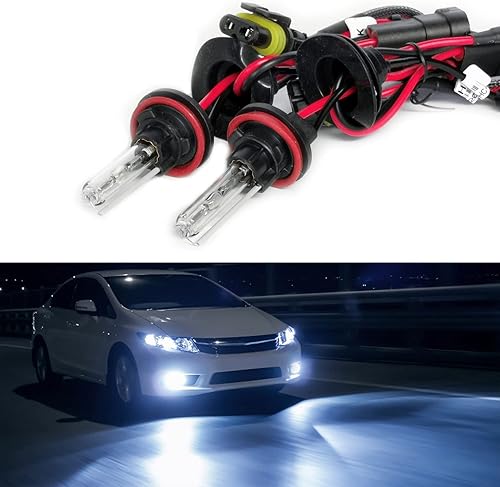 Miniatura 9 de H7 Bombillas HID de xenón AC 35 W Super Brillante Bombilla de repuesto para faros delanteros, 10000 K, azul profundo, paquete de 2