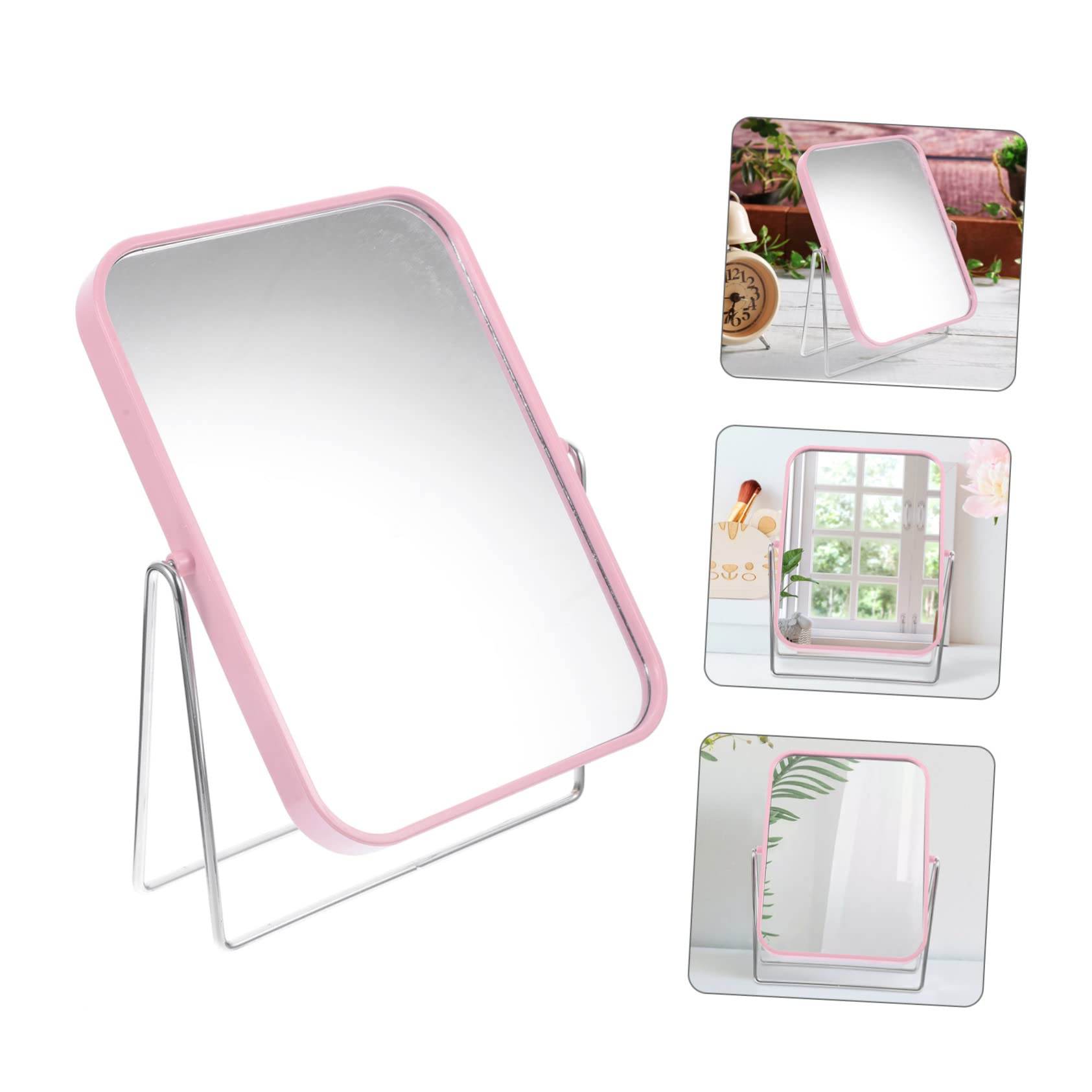 Miroir De Table Tournant Ovale Doré Vintage - Miroir Maquillage Pivotant 360°