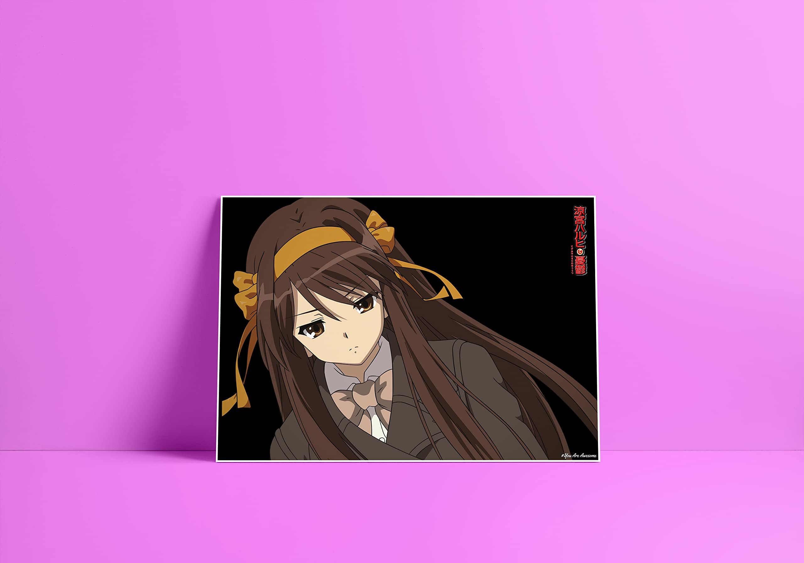 You are Awesome - Melancholy Haruhi : Haruhi Suzumiya Anime Series Poster 01 (18inchx12inch)