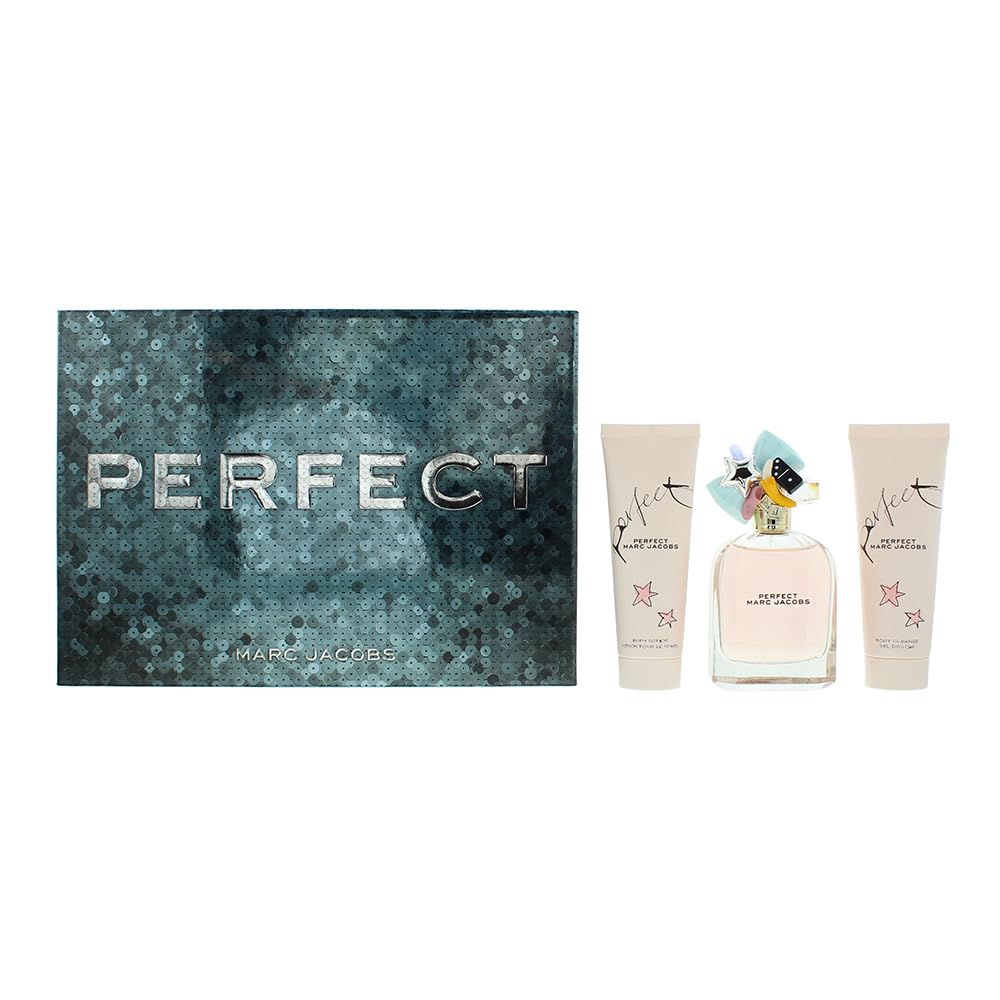 Marc Jacobs Perfect Eau de Parfum Gift Set 100ml 2023 (Contains 50ml EDP, 75ml Body Lotion and 75ml Shower Gel)