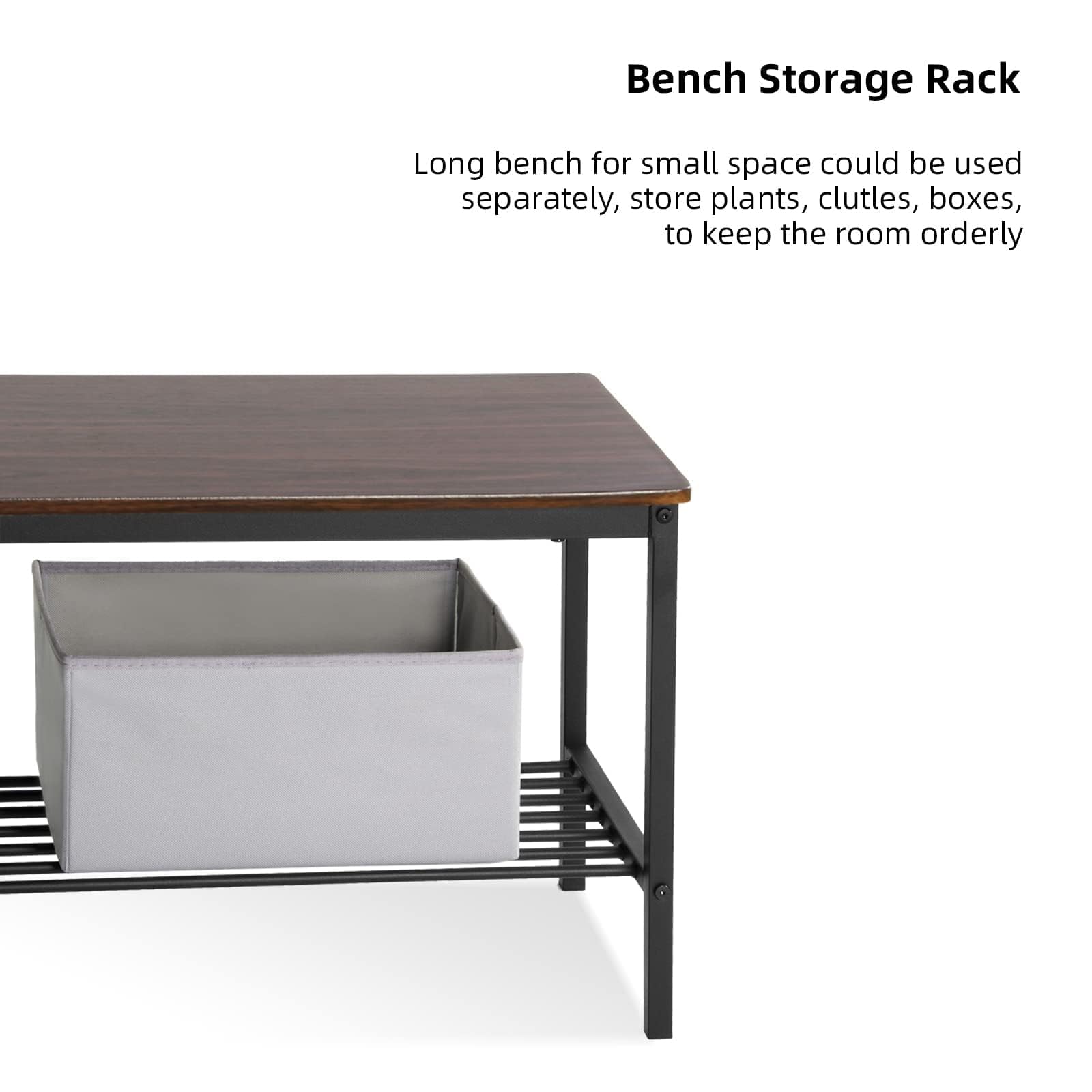 SogesPower Conjunto de Mesa y Sillas, con 1 Mesa, 2 Sillas y 1 Banco, Juego de Mesa para 4 Personas, Adecuado para Cocina y Comedor, Marrón
