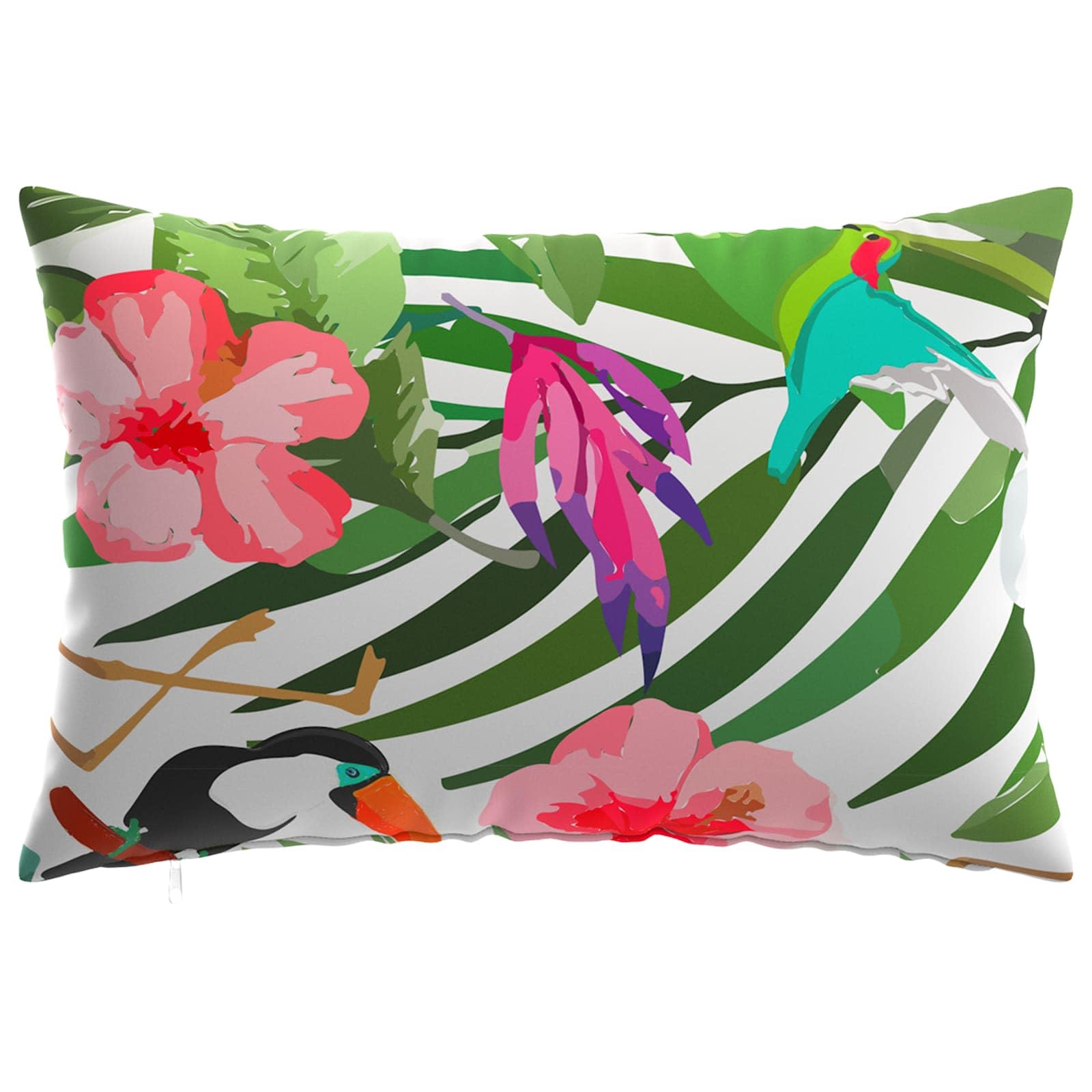 Housse de Coussin 50x75 cm Lot de 6, Polyester Multicolore avec Fermeture