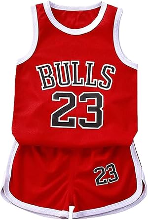 EZB Kids Basketball 2-Piece Performance Tank Top Training Jersey Top and Shorts Set | Sleeveless and Short Sleeved Childrens Basketball Sports Kit for Boys & Girls