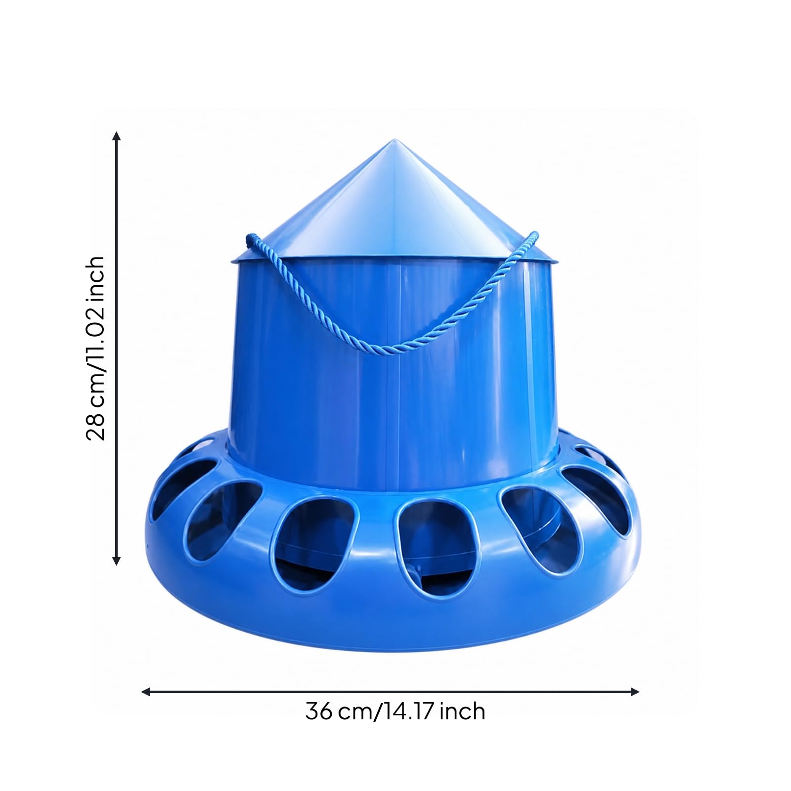 Automático con Múltiples Aberturas Resistente con Cubierta Práctico para Aviarios, 7kg